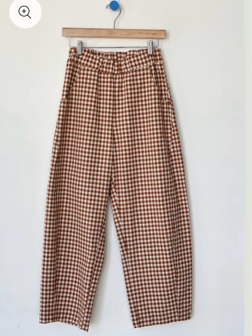 Le Bon Shoppe ARC Pants in Cinnamon Gingham. L